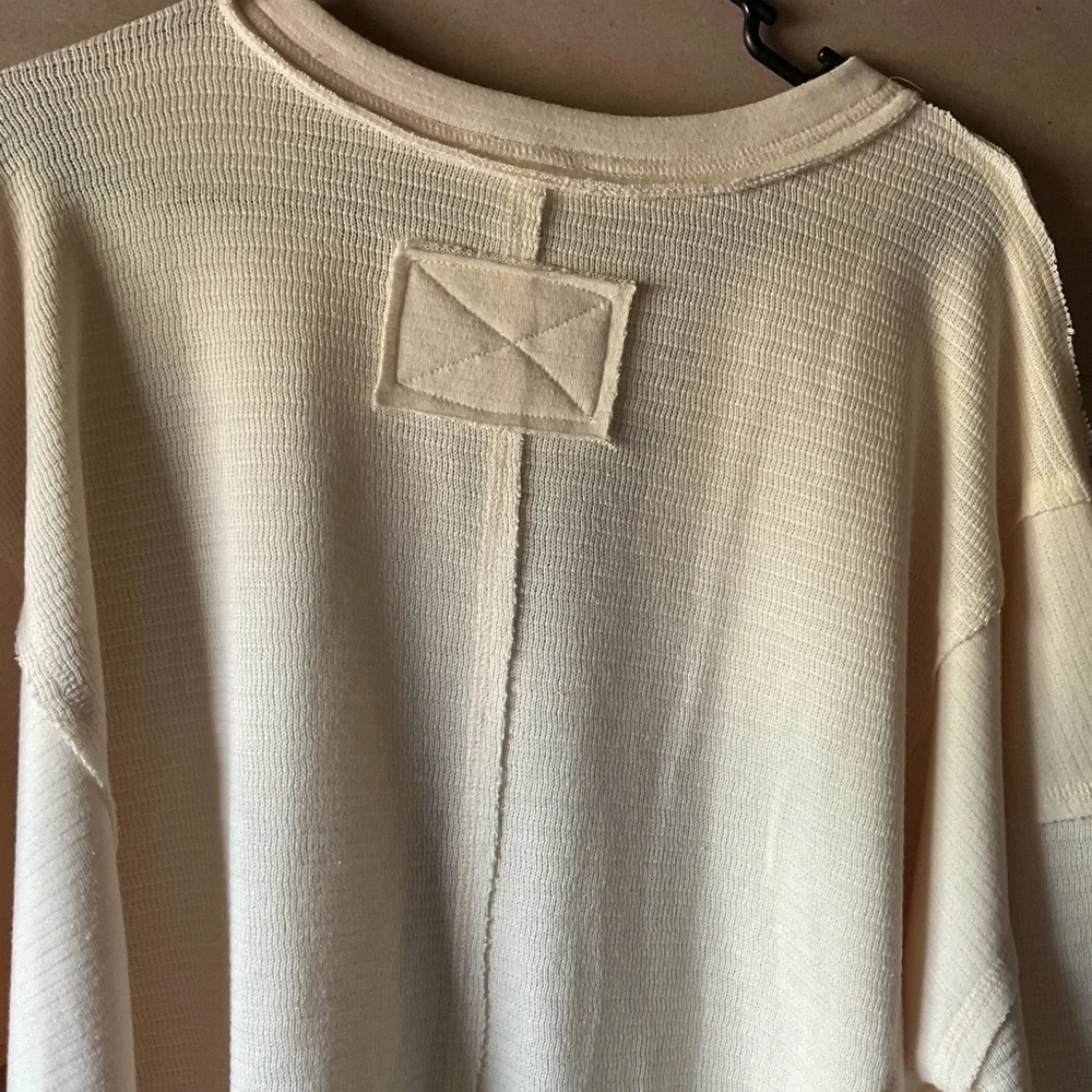 Perch by blu pepper top. Cream. Long sleeve. Size 1X